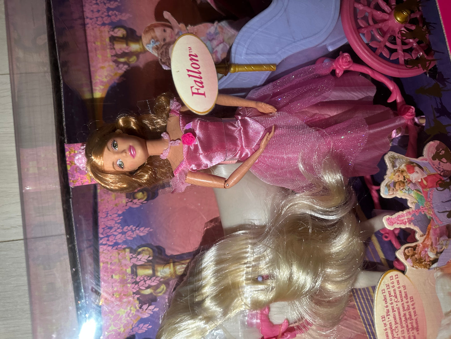 Barbie 12 dancing princesses Fallon with horse + carriage exclusive set RARE