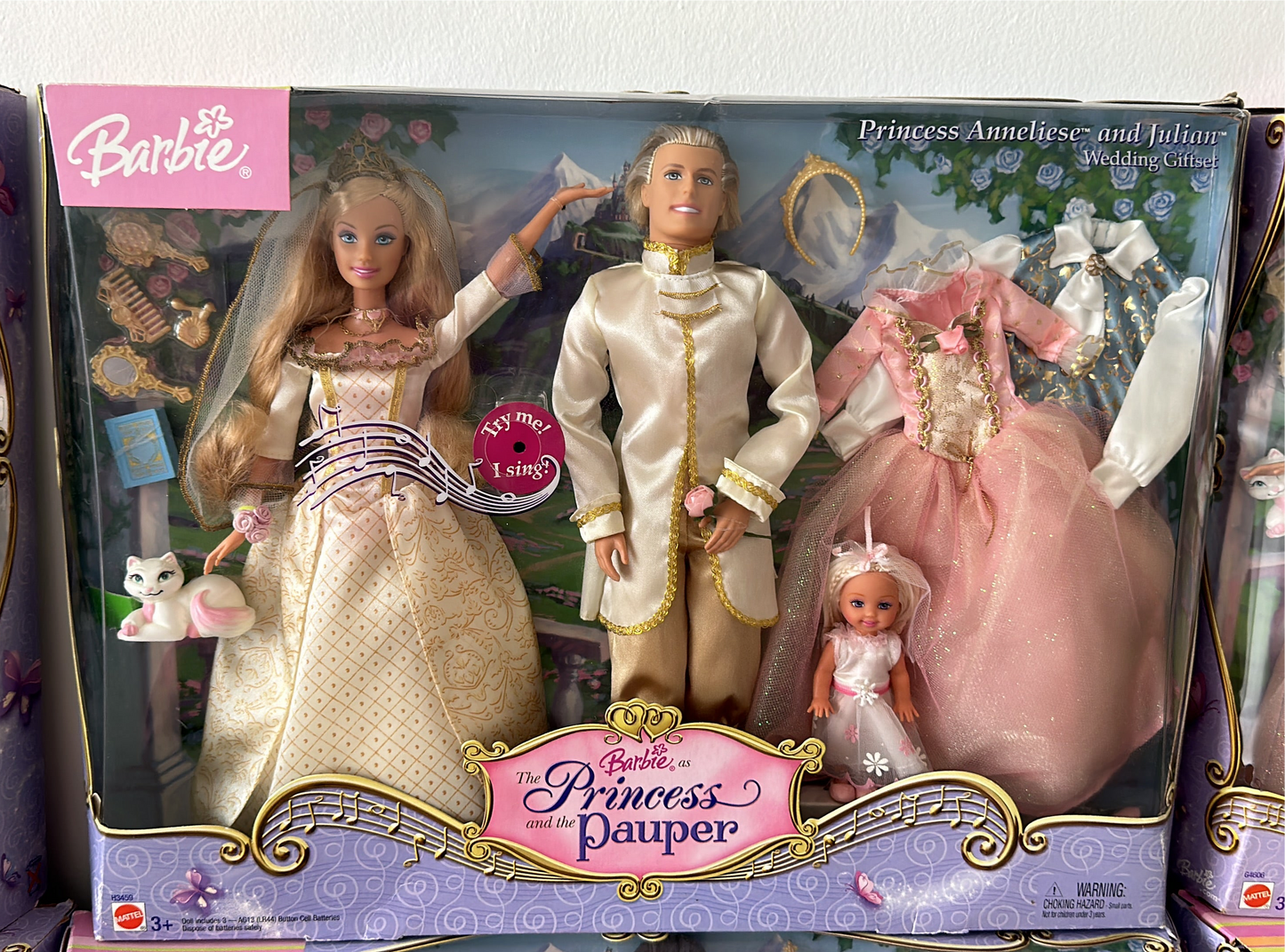 Coffret Barbie Princesse et le mariage du pauvre Anneliese & Julian Extrêmement rare 2004