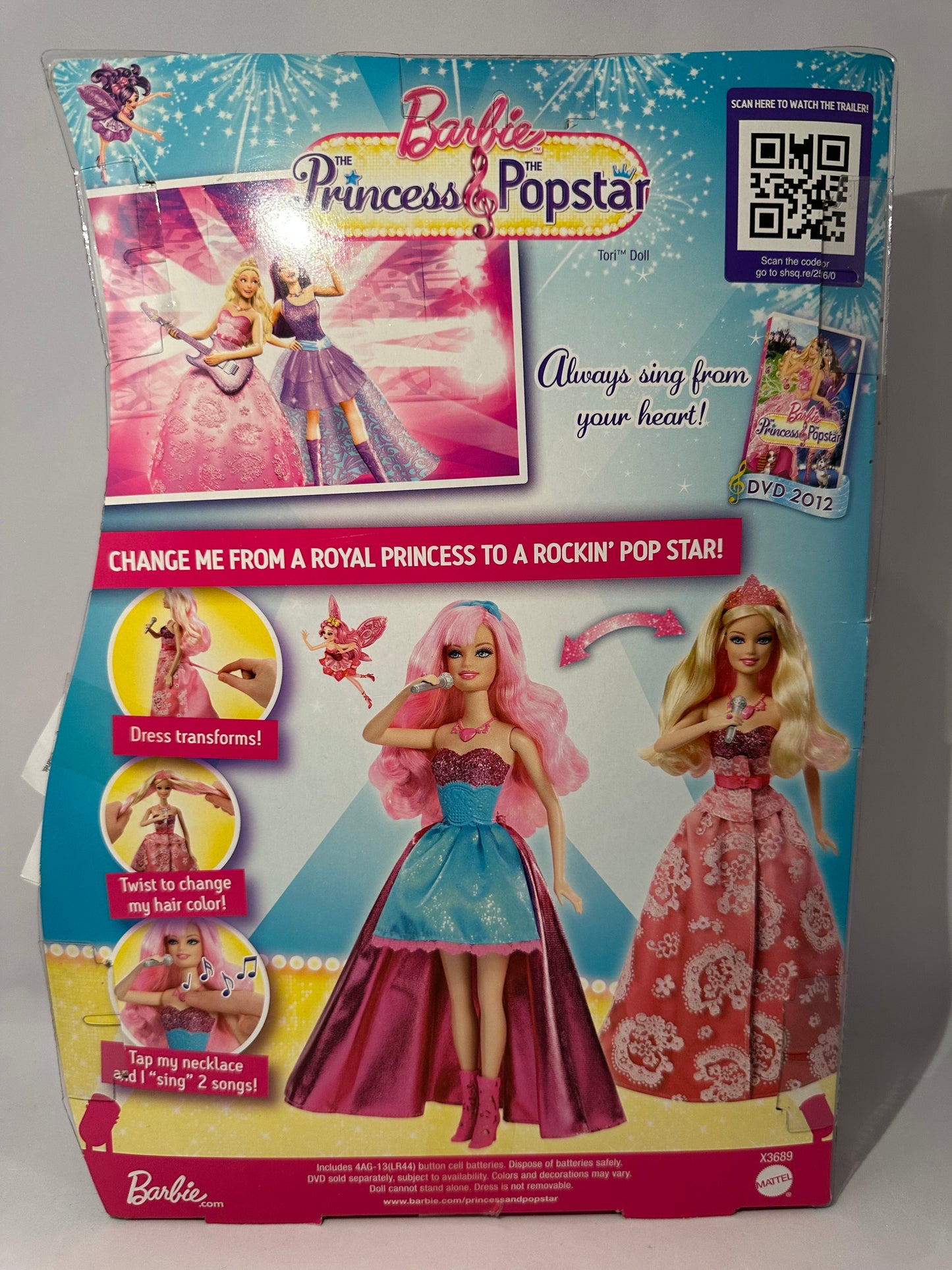 Barbie princess and the popstar 2011 Tori English version