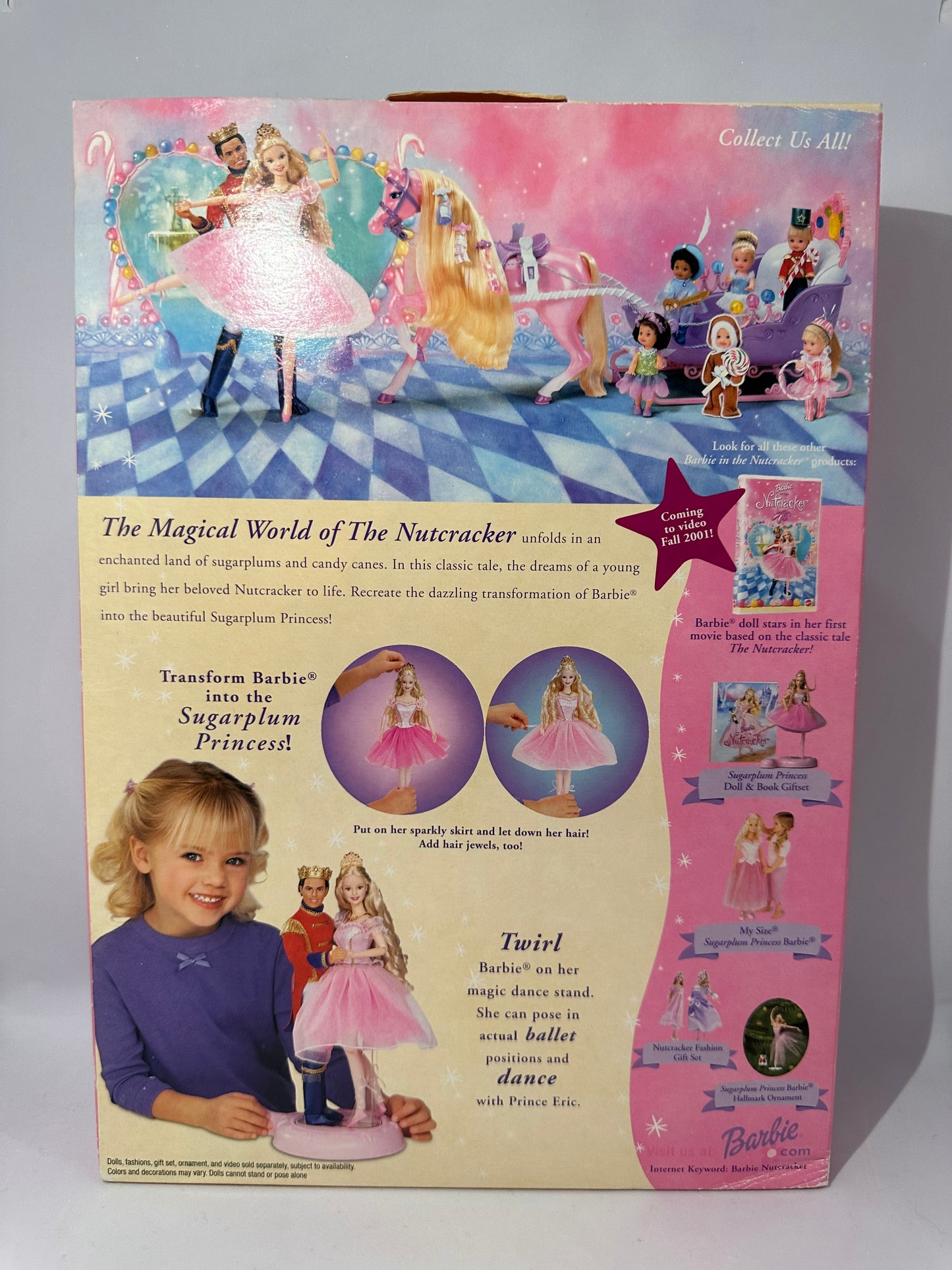Barbie nutcracker Clara - sugarplum princess 2001