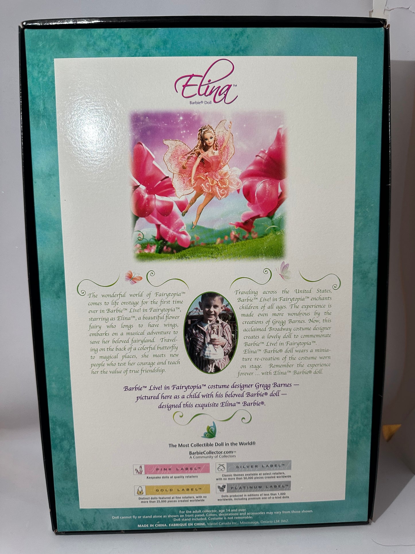 Barbie fairytopia Elina Gold label Collector