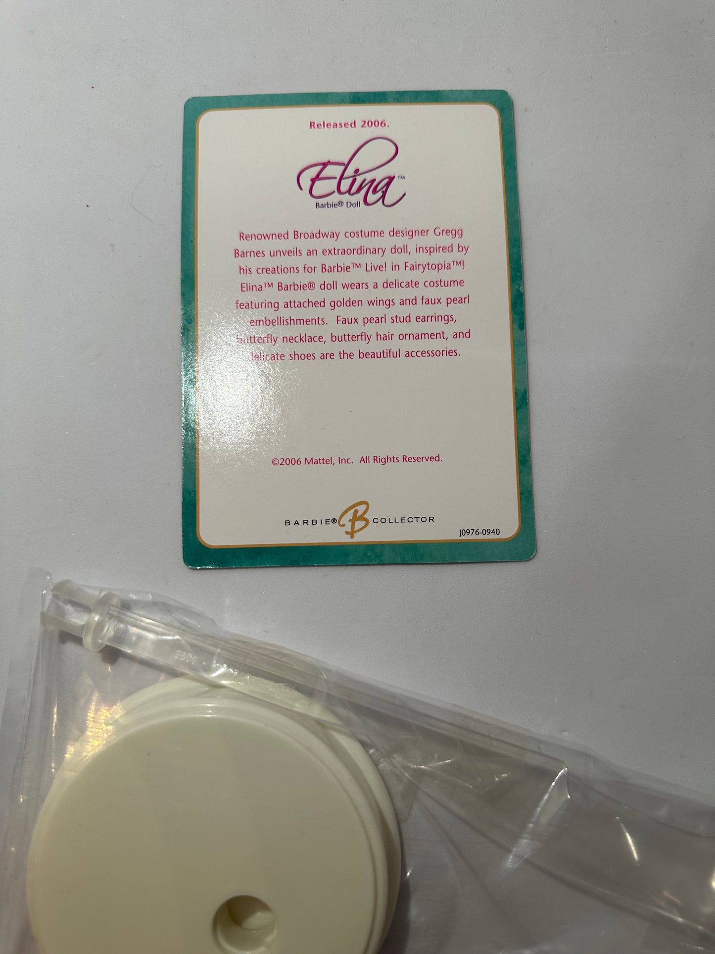 Barbie fairytopia Elina Gold label Collector