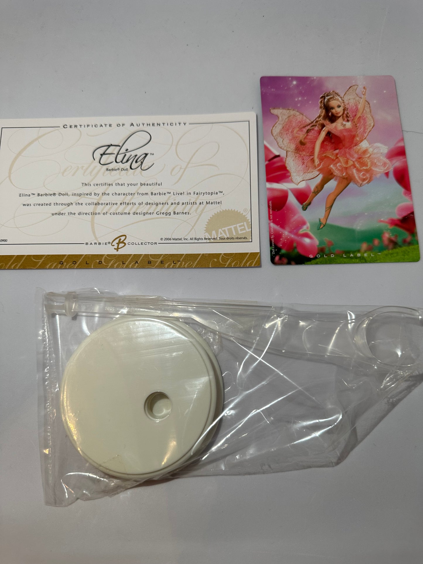 Barbie fairytopia Elina Gold label Collector