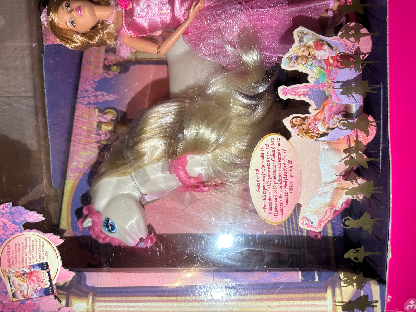 Barbie 12 dancing princesses Fallon with horse + carriage exclusive set RARE
