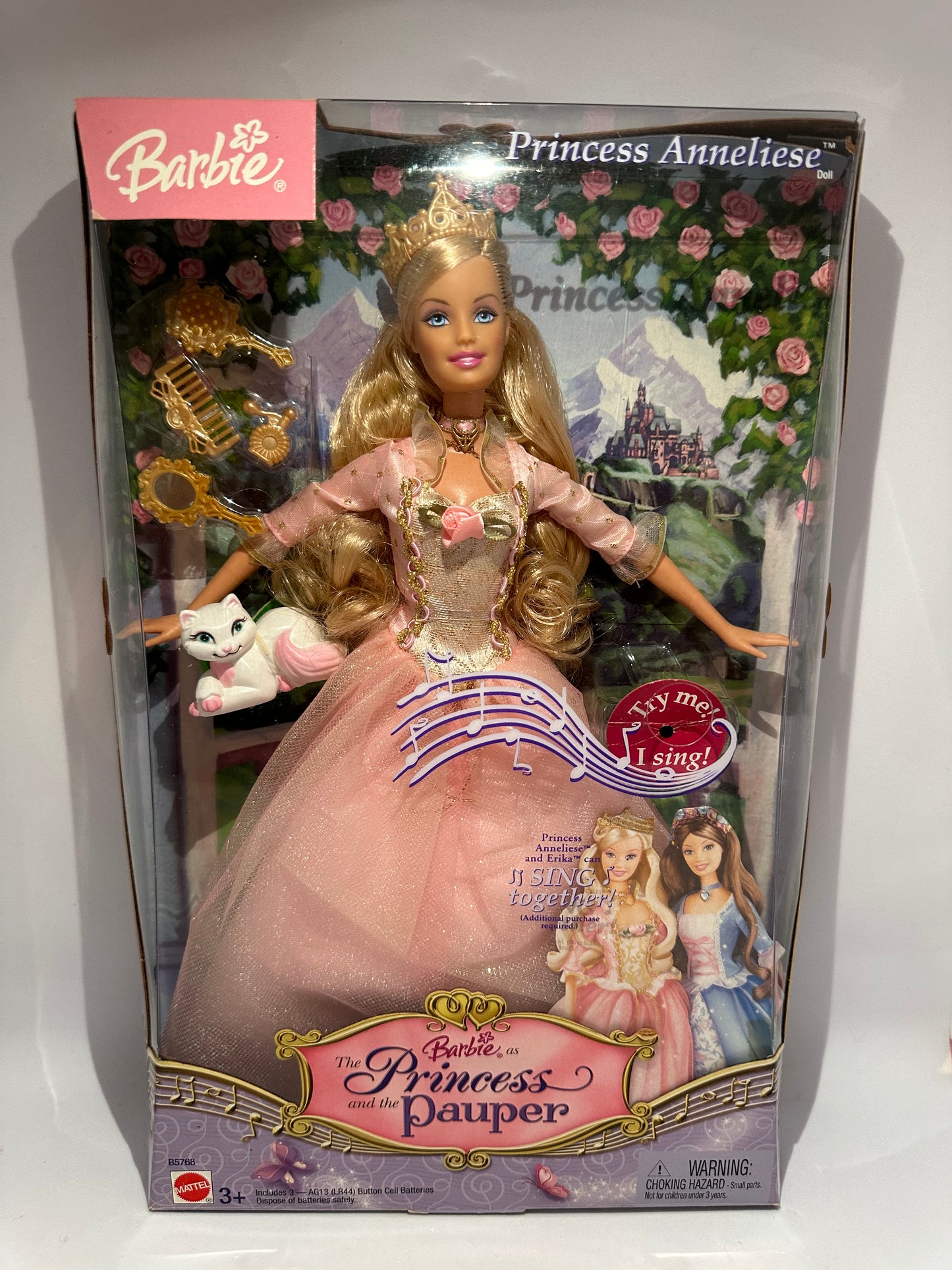 Barbie Princesse et le Pauvre 2004 Anneliese fabriqué en Chine version anglaise