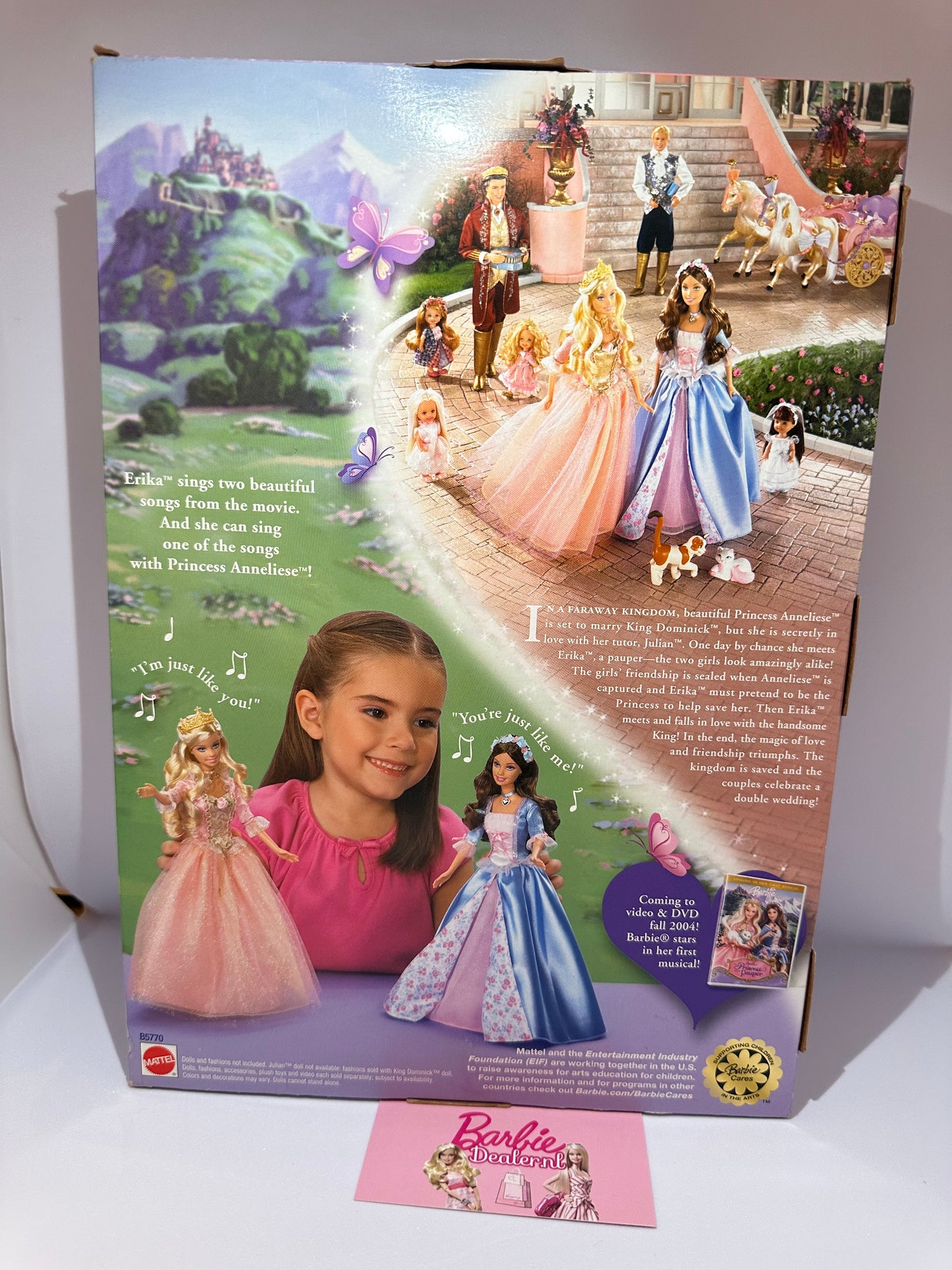 Barbie princess and the pauper Erika 2004 English