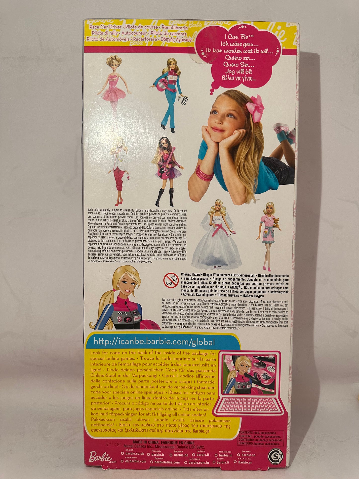 Barbie i can be anything 2009 race car driver