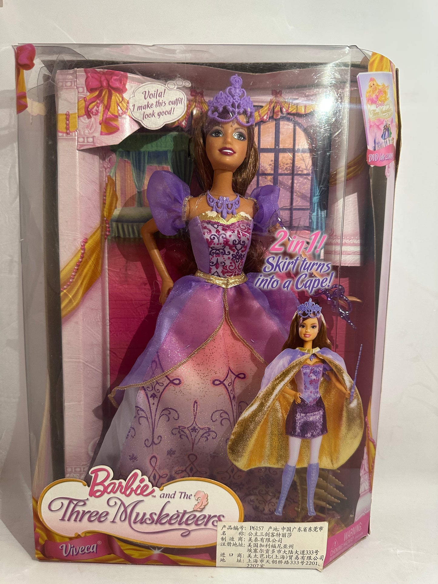 Barbie and the three musketeers Viveca 2009 NIB