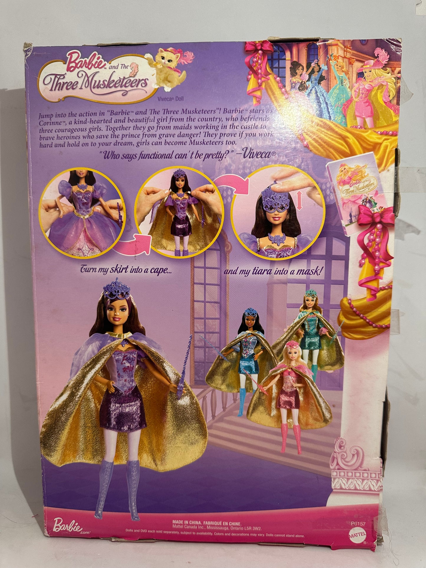 Barbie and the three musketeers Viveca 2009 NIB