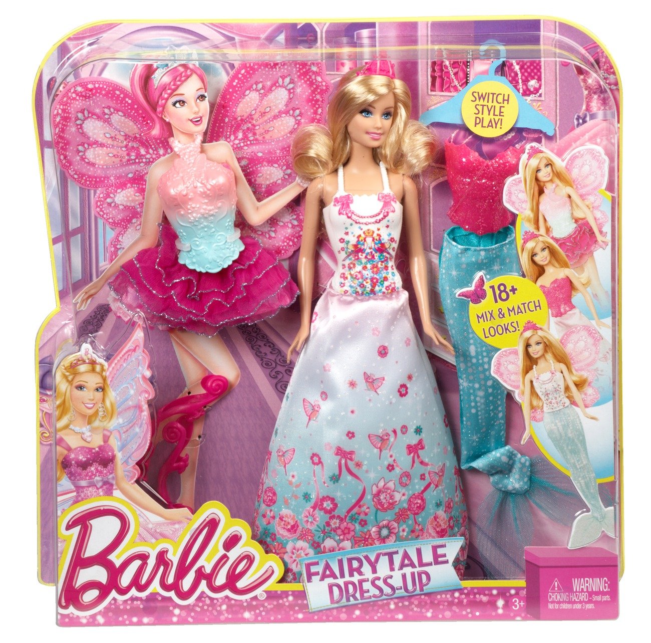 Barbie fairytale dress up 2013 set