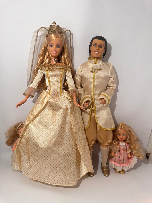 Barbie princess and the pauper Anneliese and ken 2004 wedding set