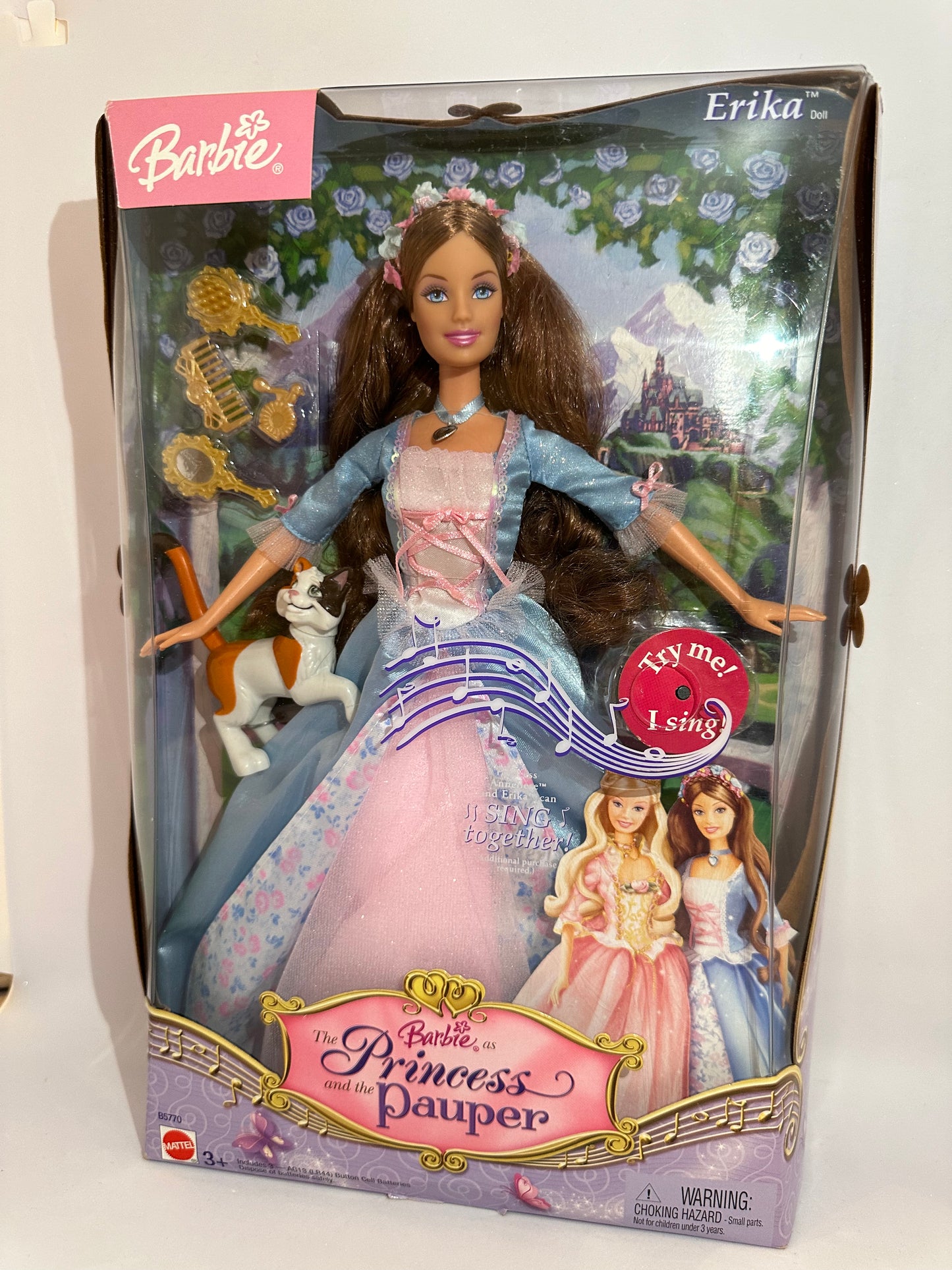 Barbie Princess and the pauper Erika (doll still sings in English) 2004