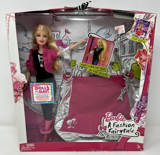 Barbie a fashion fairytale decorative bag 2010 movie doll exclusive [NEW!]