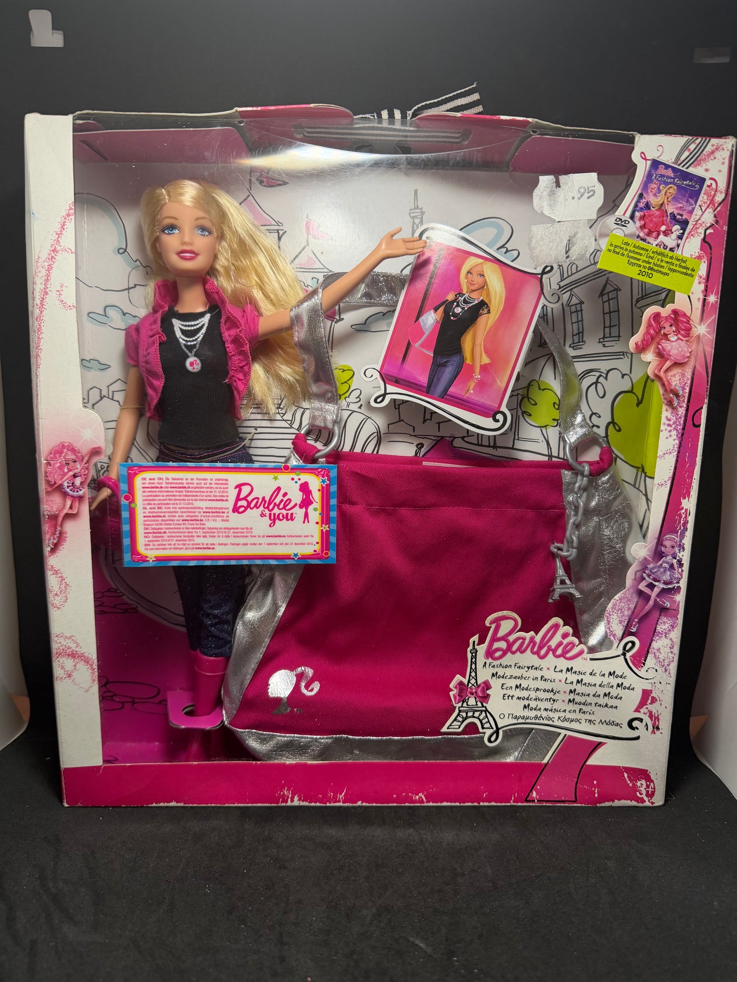 Barbie a fashion fairytale decorative bag 2010 movie doll exclusive [NEW!]