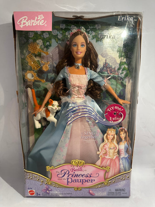 Barbie princess and the pauper Erika doll English version made in China