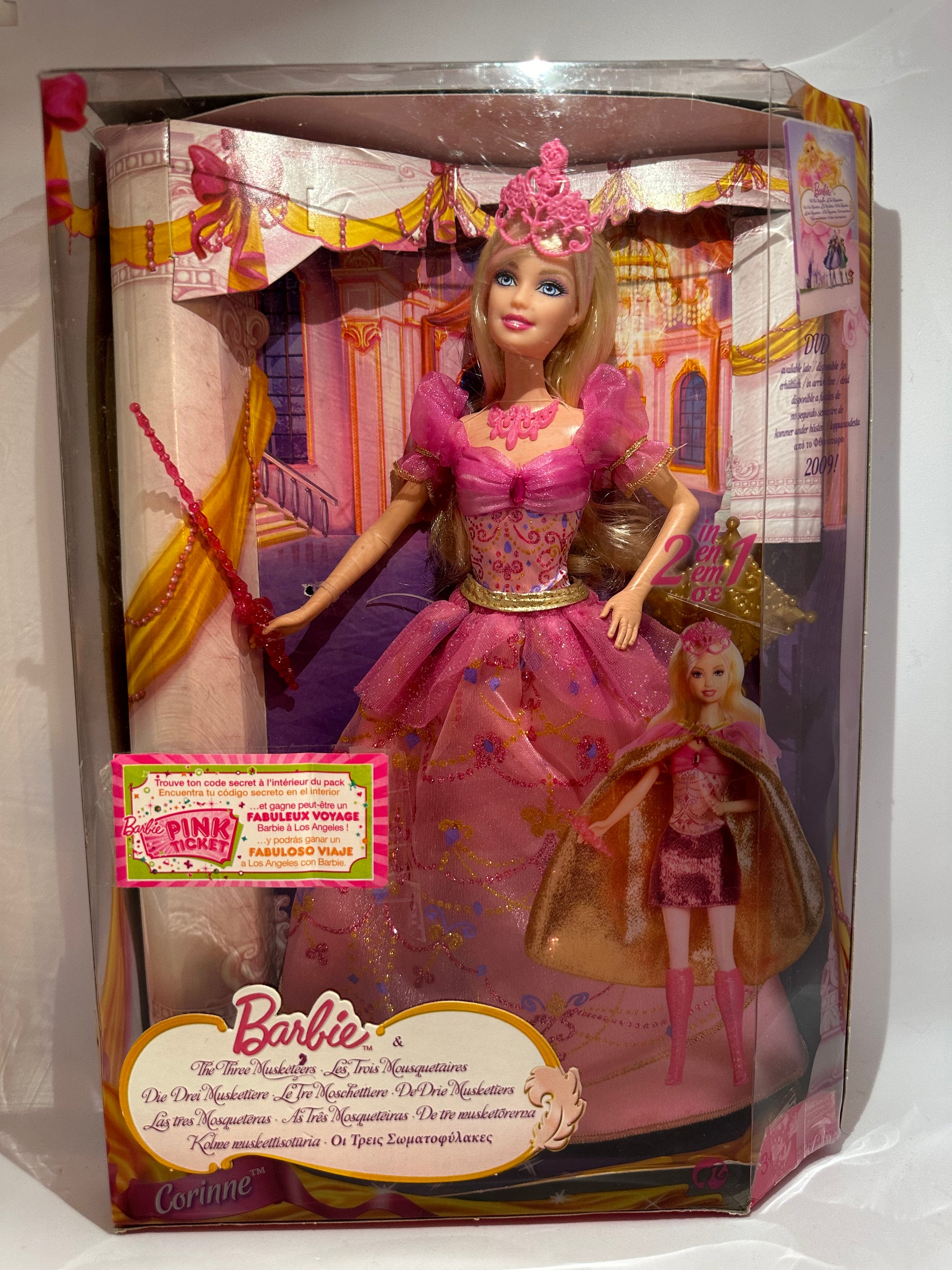Corinne Barbie Moschettiera Princess And The Pauper Doll